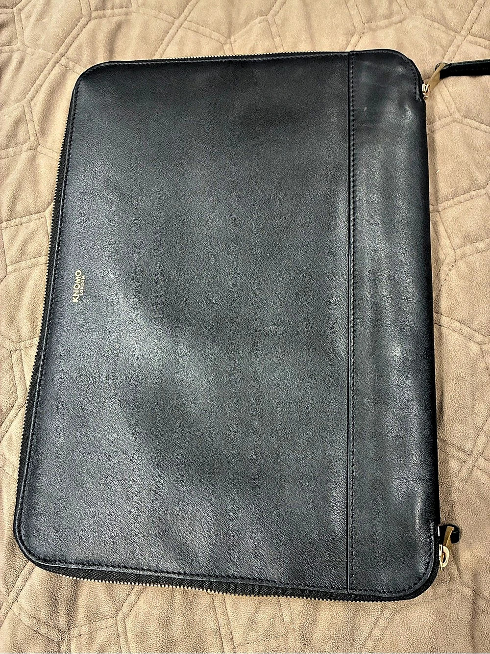 KNOMO London Mason Portable Organizer Laptop Sleeve Black